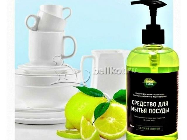 Средство для мытья посуды «Грант Натур» свежий лимон 500мл