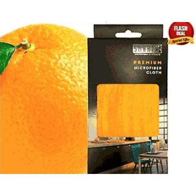 Салфетка макси 40х40 оранжевая, серия Premium