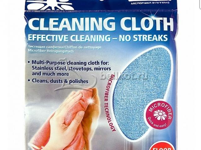 Салфетка для мытья полов 50x60 голубая